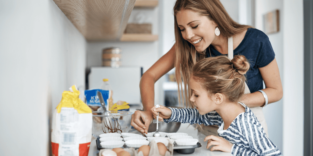 mother is baking with her daughter, mother and daughter bonding, teaching her kid how to bake, Strengthening Bonds with Your Children: Building Lasting Connections